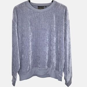 Massive Luxury Edition Velour Crewneck Pullover Sweatshirt Size L NWT